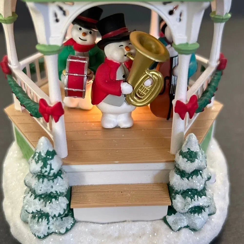 Hallmark Keepsake Ornament Snowman Band 2020 Magic Light Sound Motion Member Exc